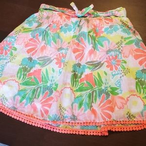 Cat & Jack skirt. Bright skirt with pom